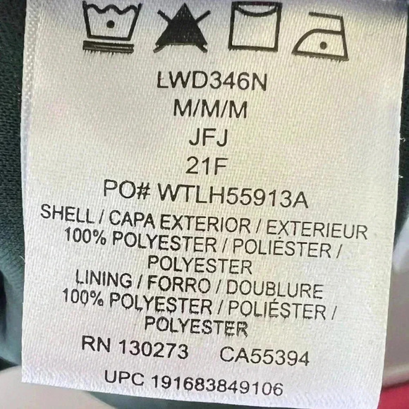 Wrangler retro Hunter Paisley knee length hunter green sheer flowy dress women’s - Picture 4 of 13